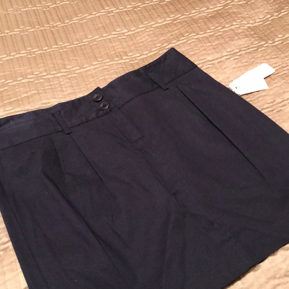 NWT Jesa & Jonnie skirt, navy, cotton blend, 7